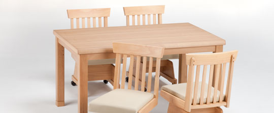 ダイニングこたつセット